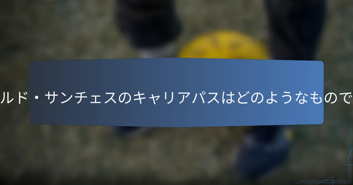 オスワルド・サンチェスのキャリアパスはどのようなものですか？